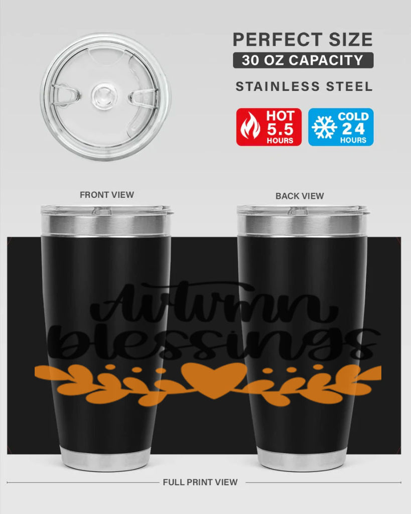 Autumn Blessings 472#- fall- Tumbler