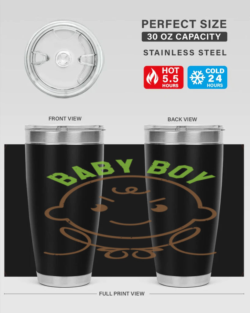 Baby Boy Style 4#- baby shower- tumbler