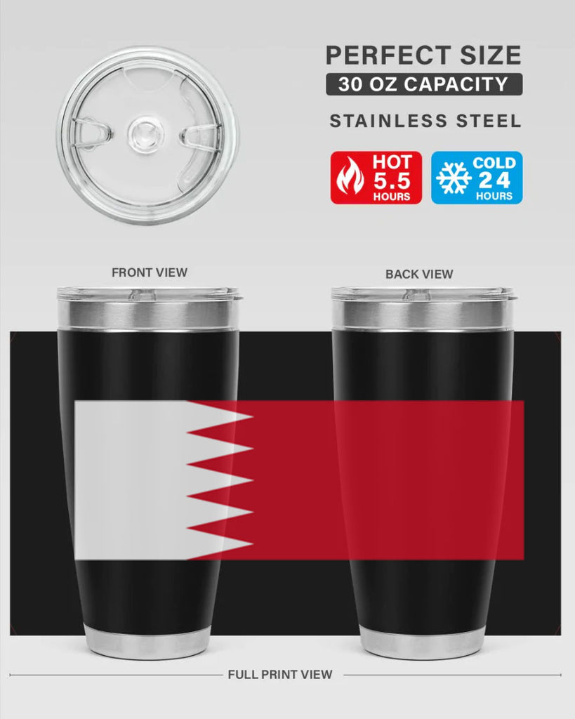 Bahrain 185#- world flags- Tumbler