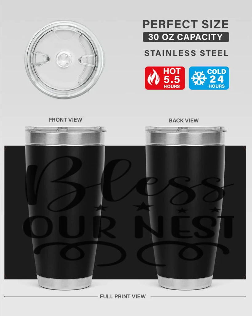 Bless Our Nest 50#- spring- Tumbler