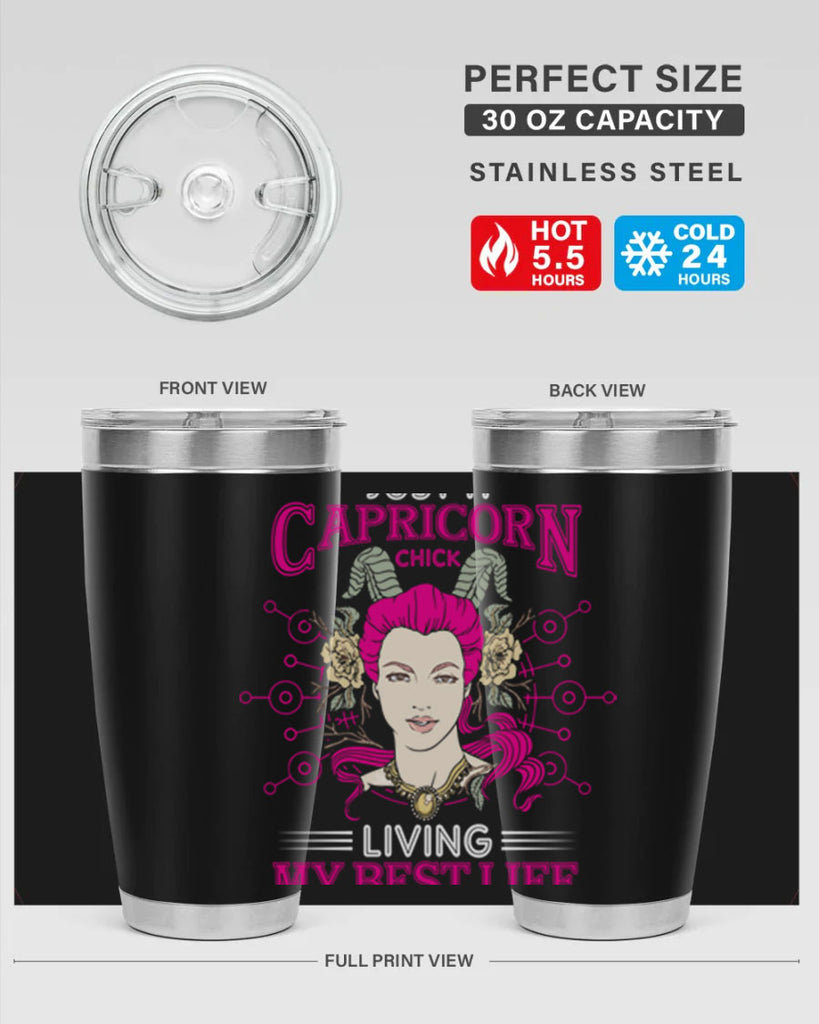 Capricorn chick 193#- zodiac- Tumbler