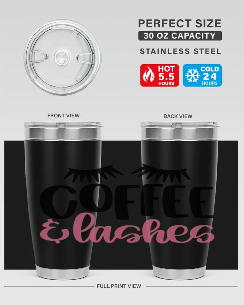 Coffee Lashes Style 110#- make up- Tumbler