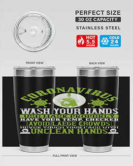 Coronavirus Wash Your Hands Use Style 1#- corona virus- Tumbler