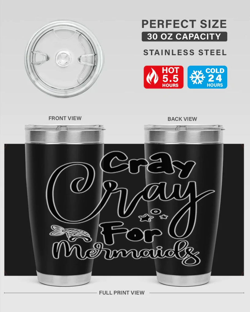 Cray Cray For Mermaids 88#- mermaid- Tumbler