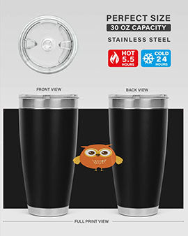Cute Owl A TurtleRabbit 2#- owl- Tumblers