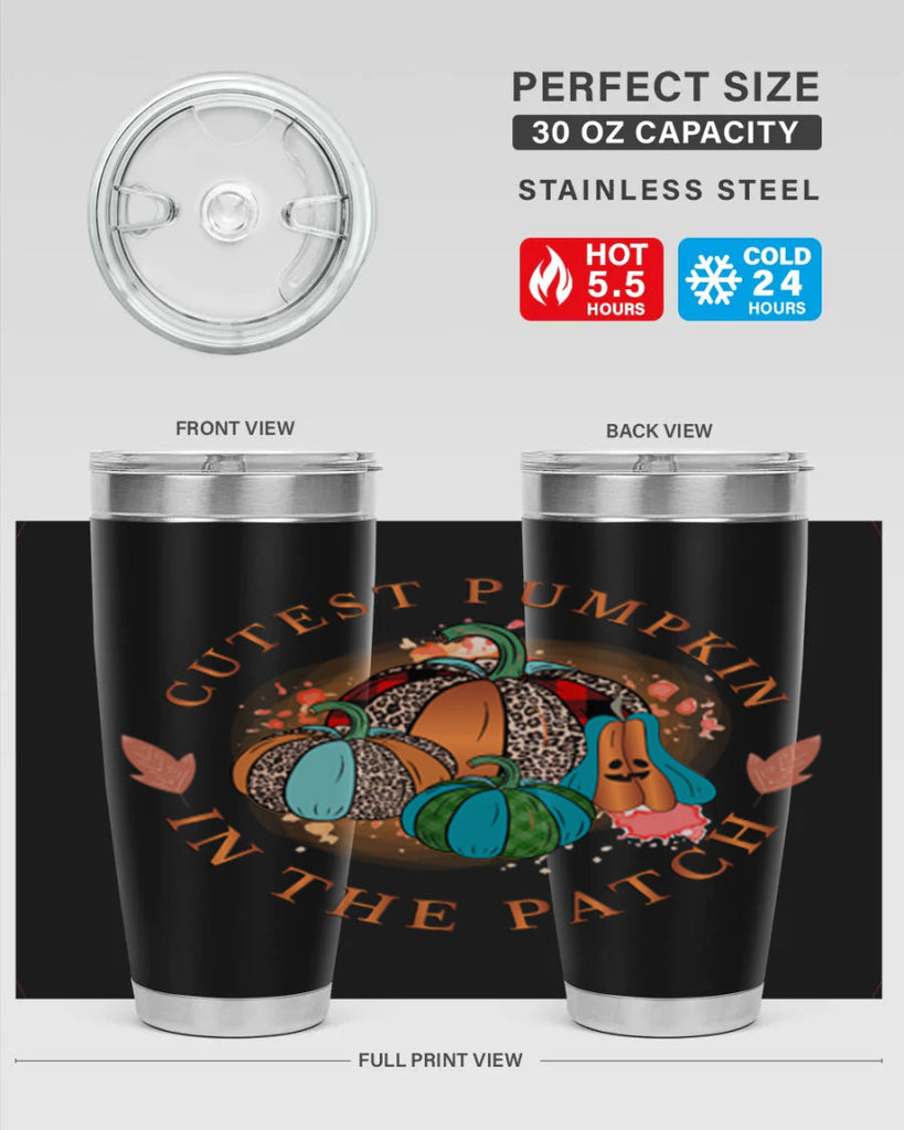 Cutest Pumpkin in the Patch 65#- fall- Tumbler