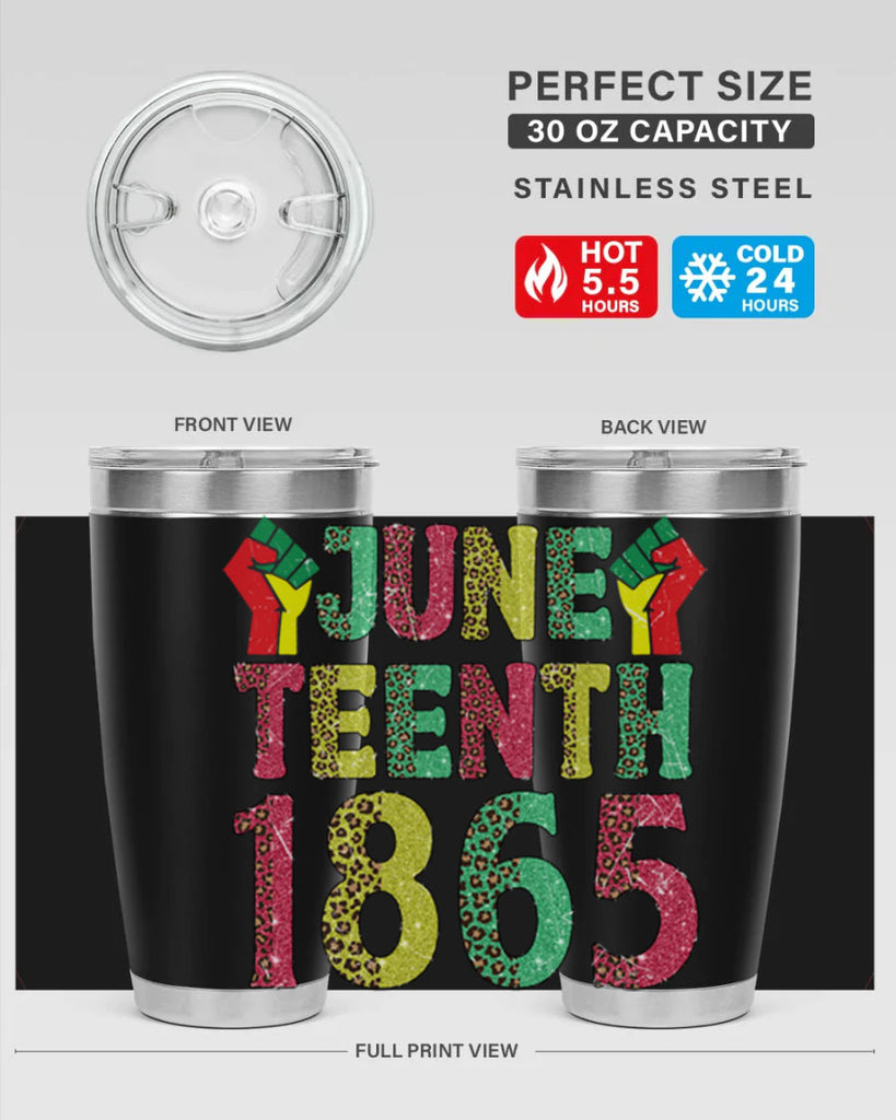 Fist Juneteenth Since 1865 Design Png 10#- Juneteenth- tumbler