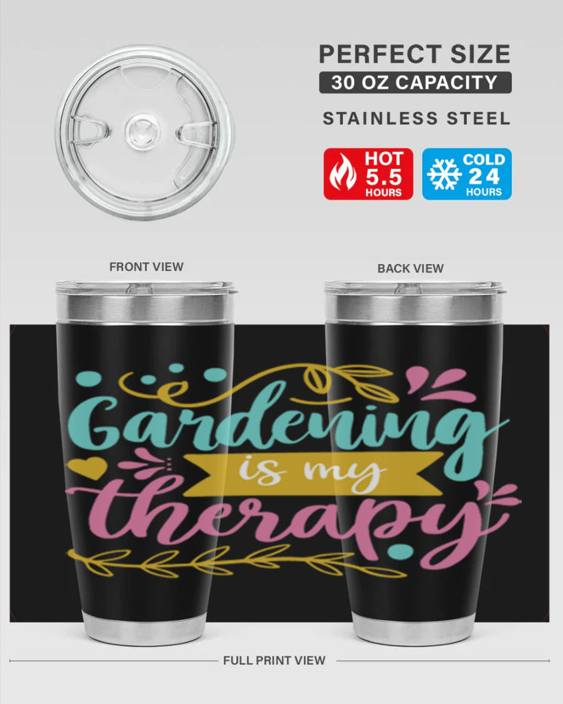 Gardening is my therapy Style 66#- summer- Tumbler