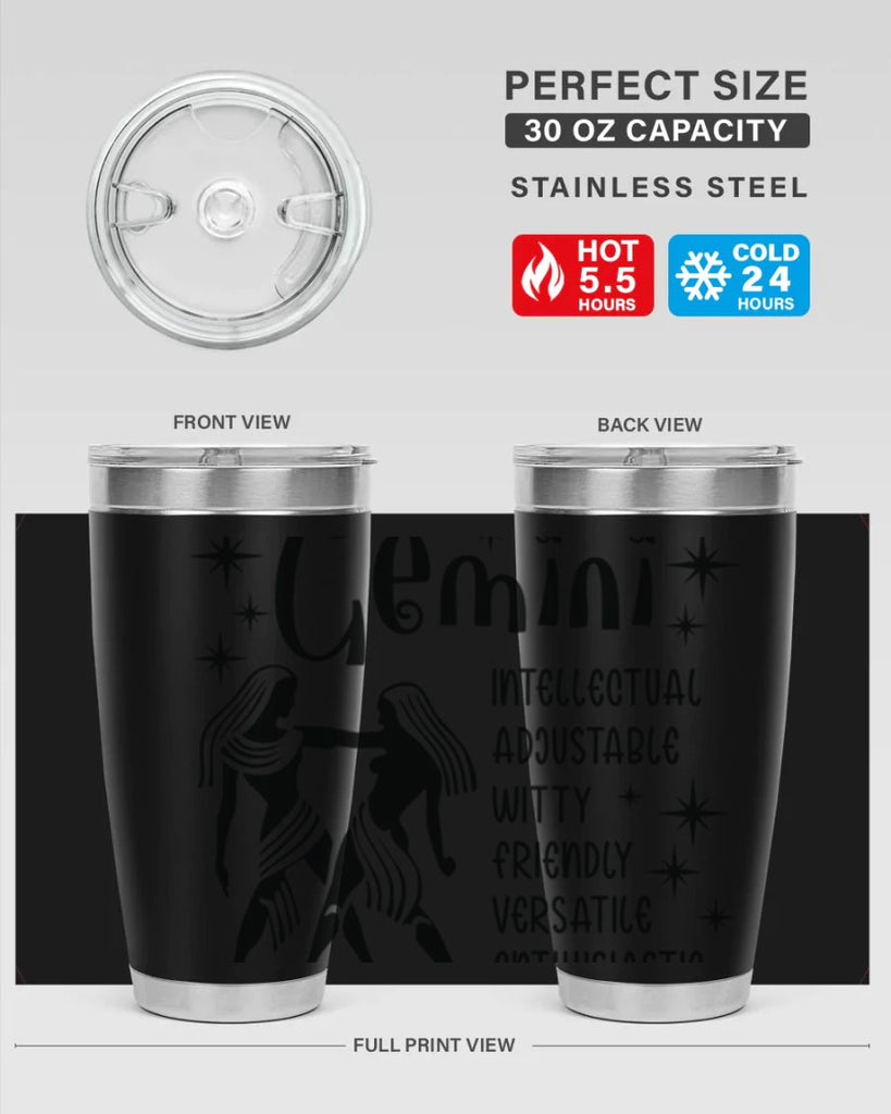 Gemini 217#- zodiac- Tumbler