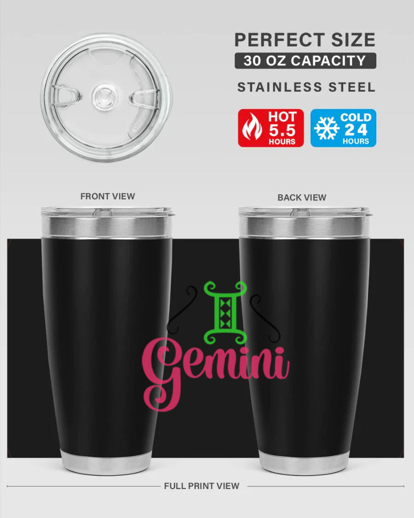 Gemini 224#- zodiac- Tumbler