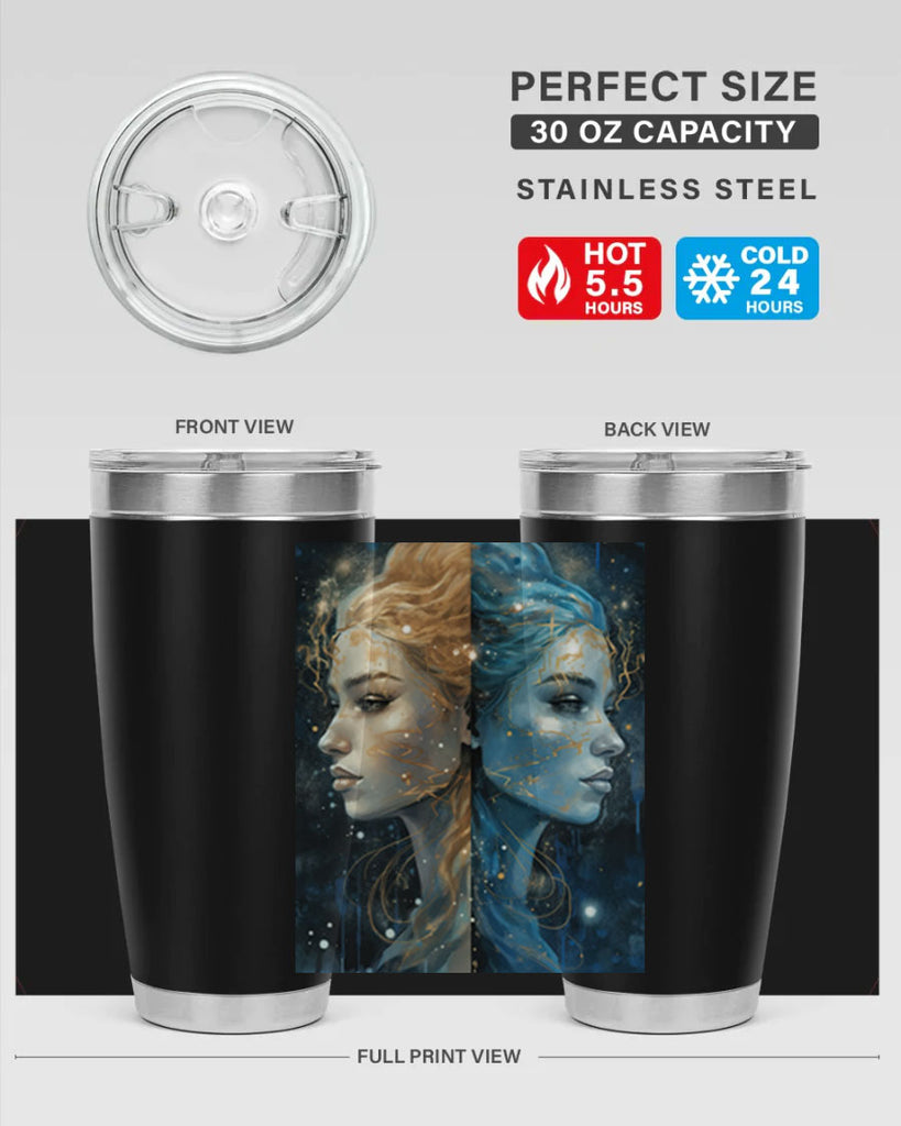 Gemini 56#- zodiac- Tumbler
