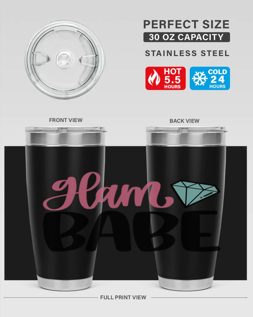 Glam Babe Style 98#- make up- Tumbler