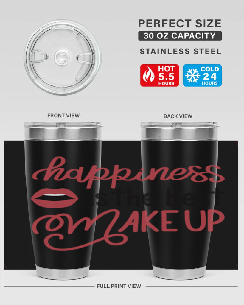 Happiness is the Best Makeup Style 94#- make up- Tumbler