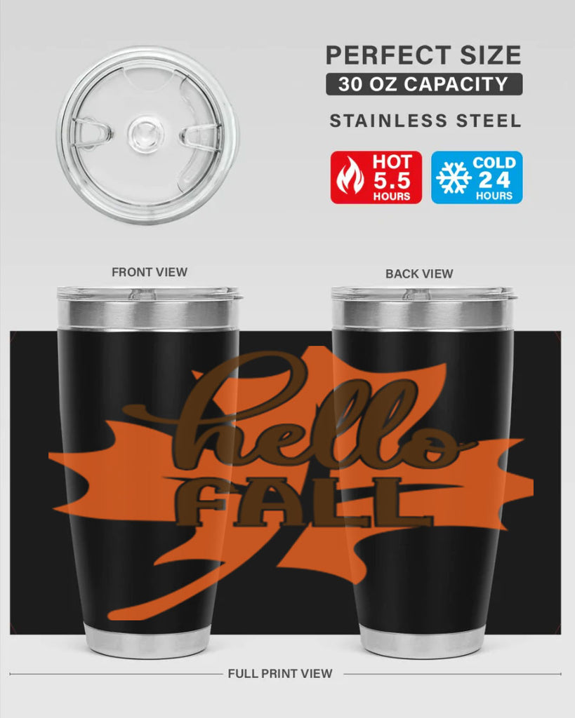 Hello Fall 273#- fall- Tumbler