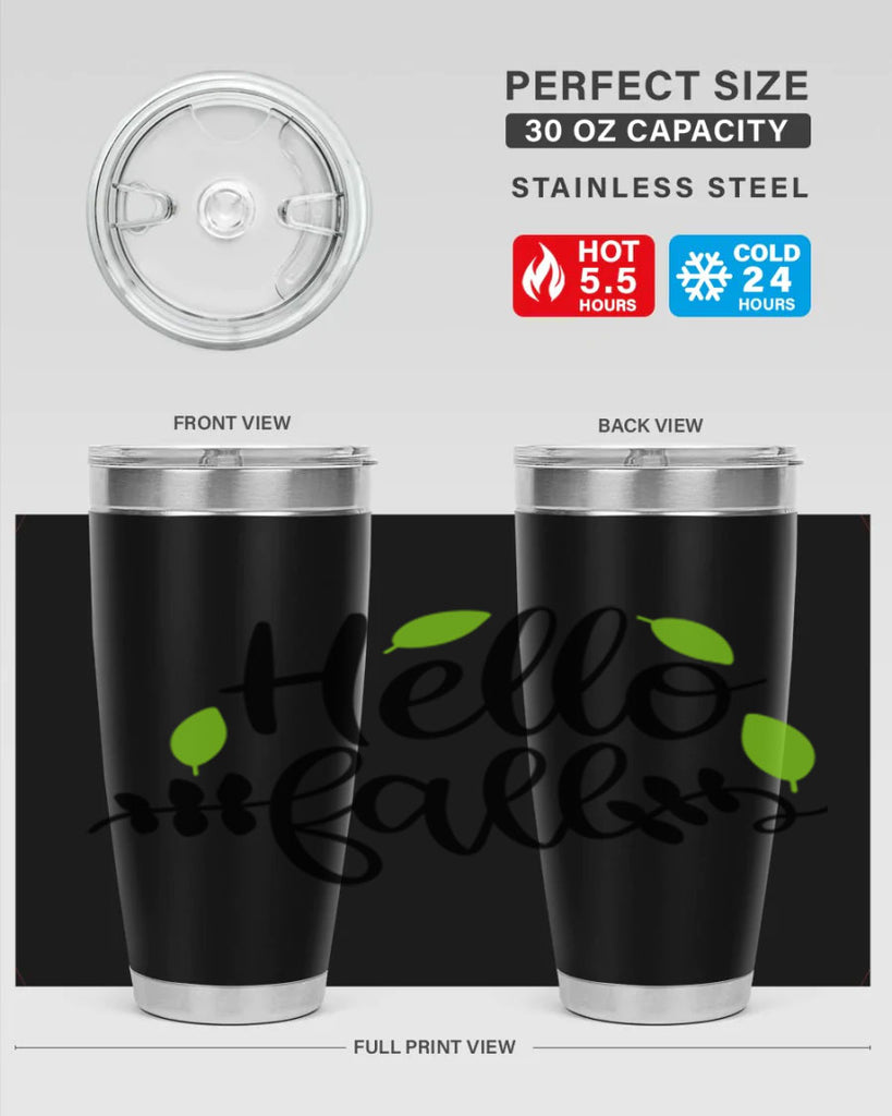 Hello Fall 283#- fall- Tumbler