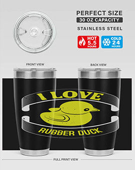 I Love Rubber duck Style 41#- duck- Tumbler