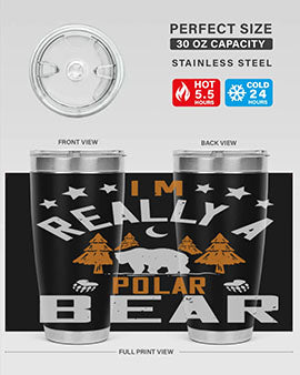 I'm really a polar bear 17#- Bears- Tumbler