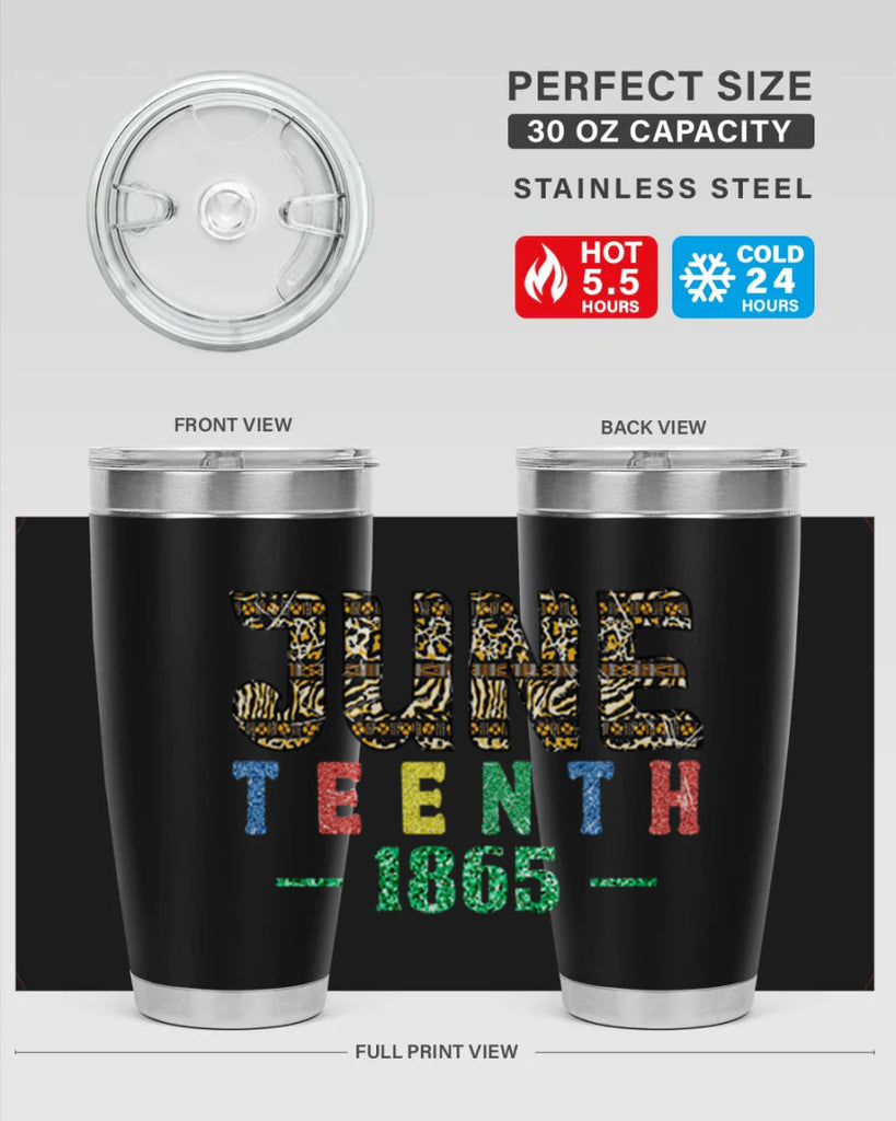 Juneteenth 1865 Png 40#- Juneteenth- tumbler
