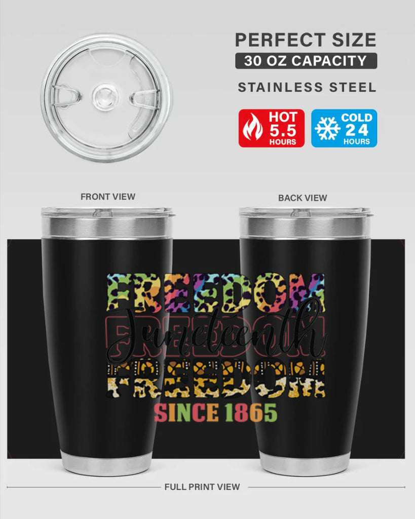 Juneteenth Freedom Since 1865 Png 36#- Juneteenth- tumbler