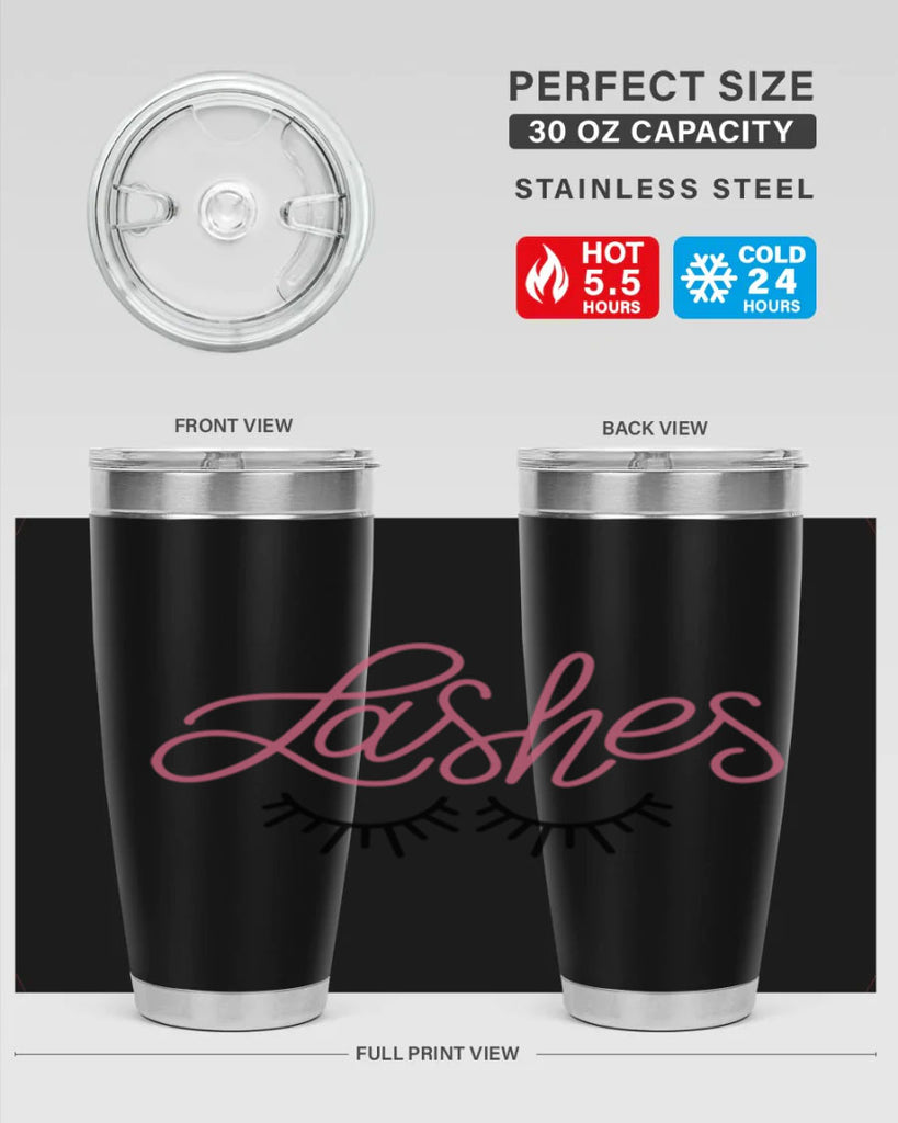 Lashes Style 63#- make up- Tumbler