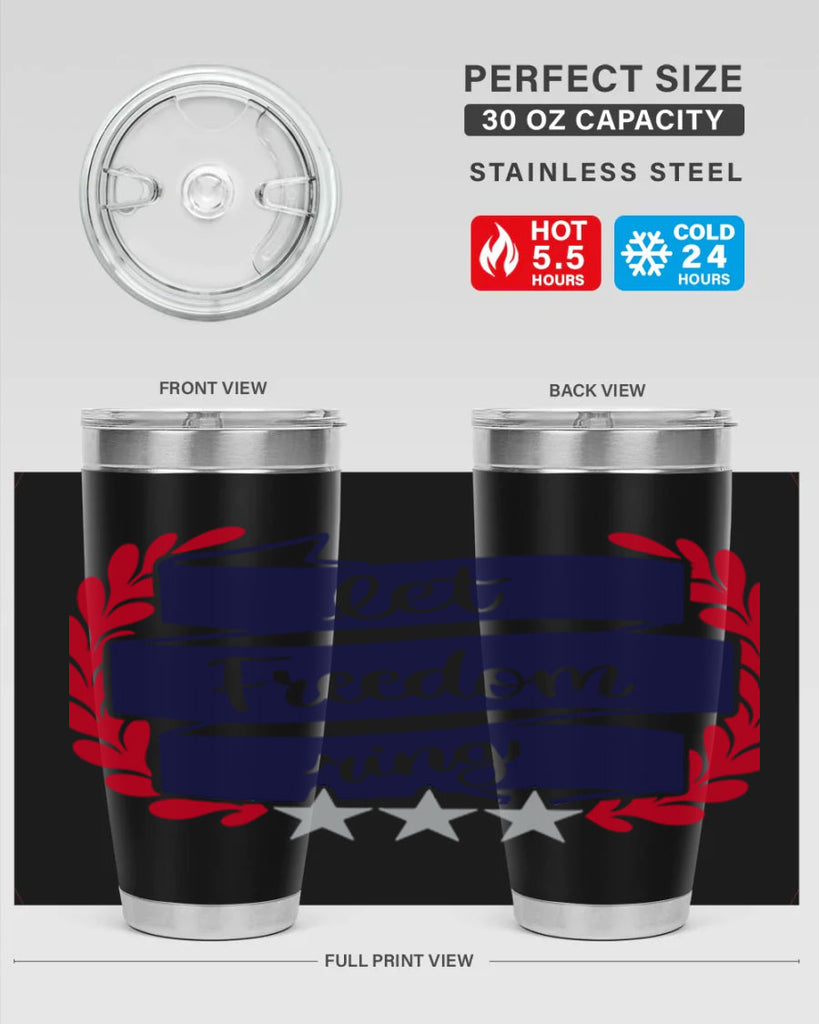 Let Freedom Ring Style 159#- Fourt Of July- Tumbler