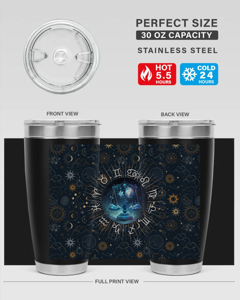 Libra Straight 317#- zodiac- Tumbler