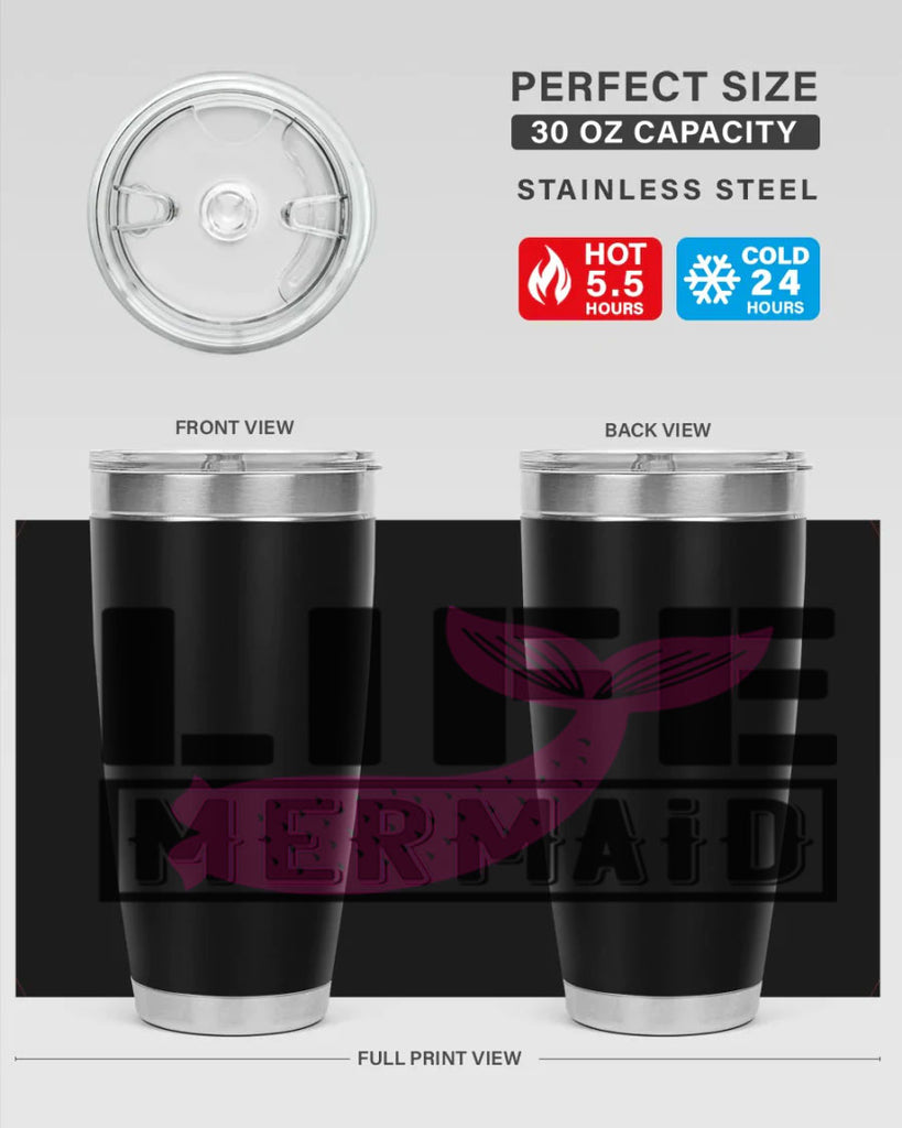 Life mermaid 303#- mermaid- Tumbler