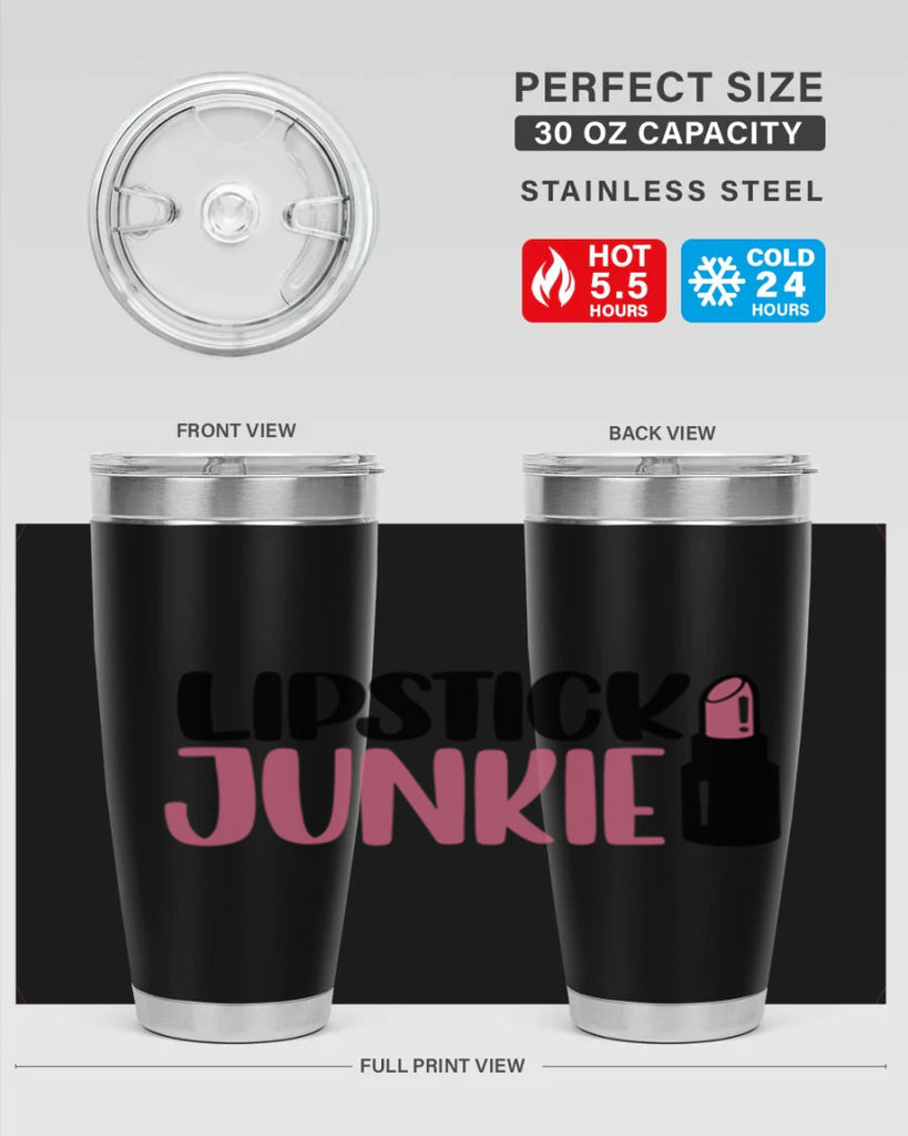 Lipstick Junkie Style 56#- make up- Tumbler