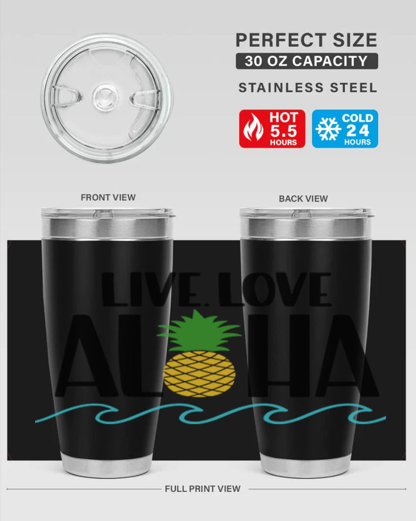 Live Love Aloha Style 30#- summer- Tumbler