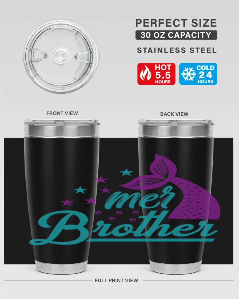 Mer Brother 323#- mermaid- Tumbler