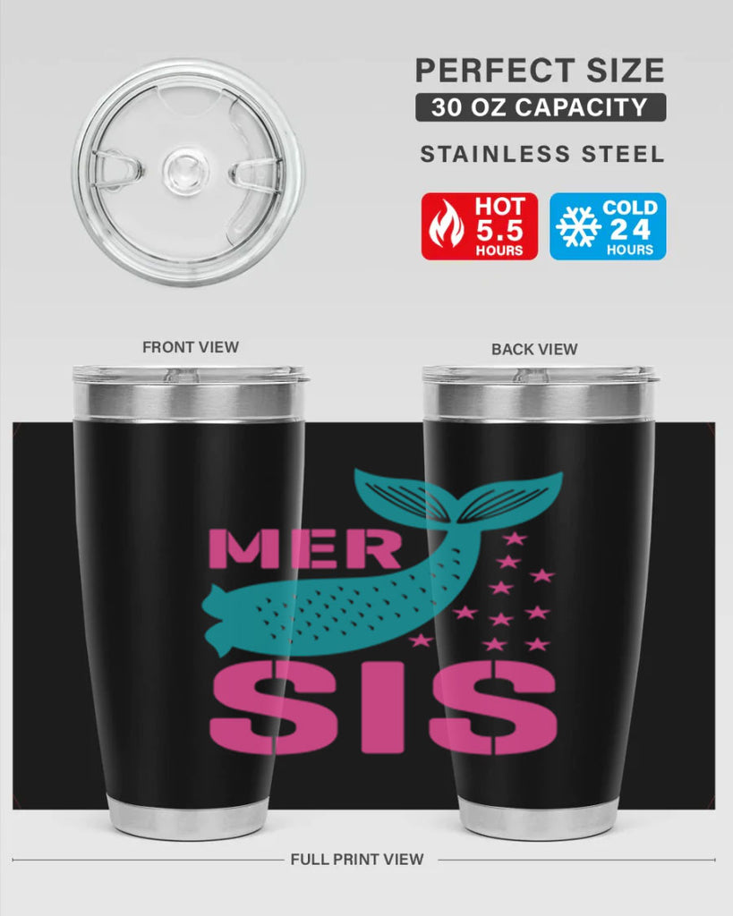 Mer Sis 345#- mermaid- Tumbler