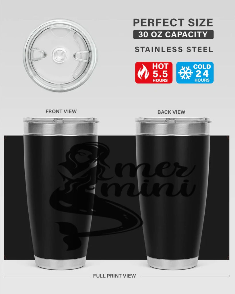 Mer mini 352#- mermaid- Tumbler