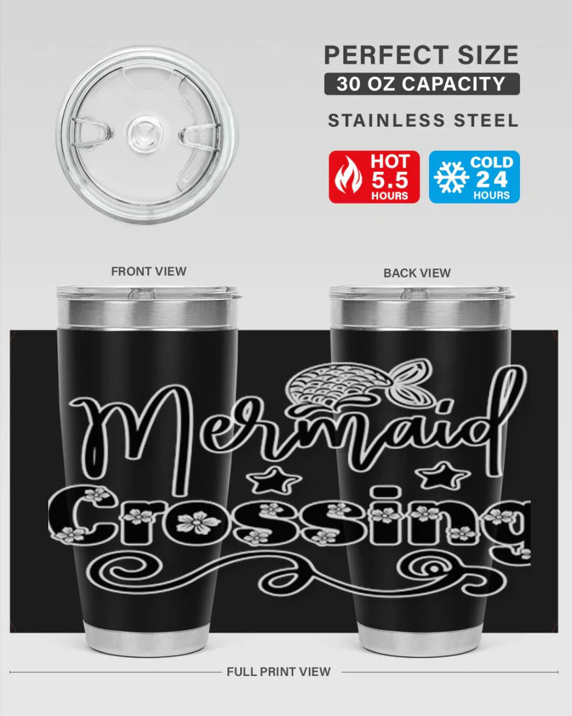 Mermaid Crossing 400#- mermaid- Tumbler