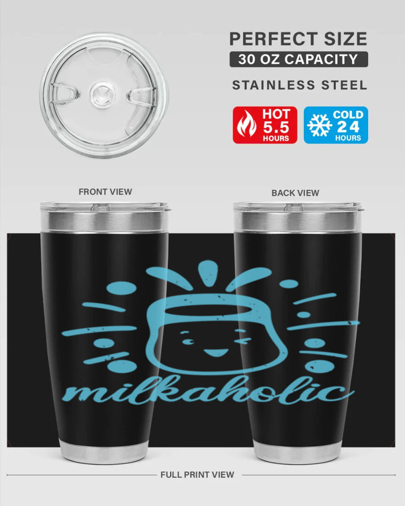 Milkaholic Style 29#- baby shower- tumbler