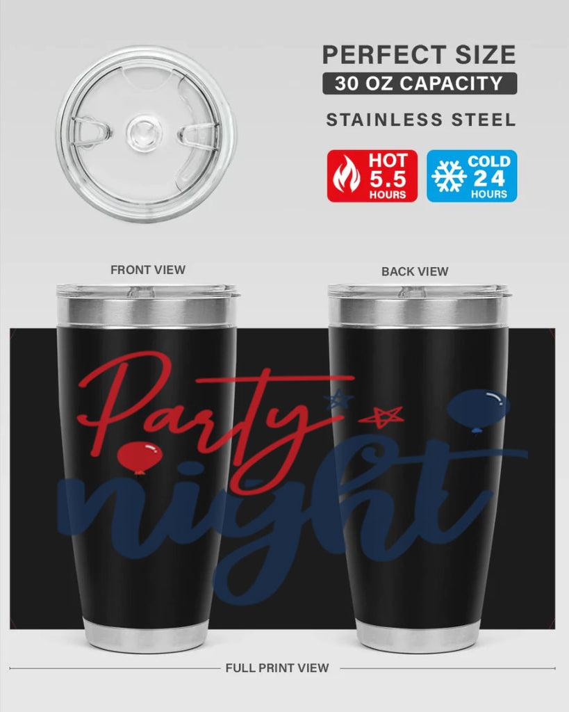 Party Night Style 84#- Fourt Of July- Tumbler