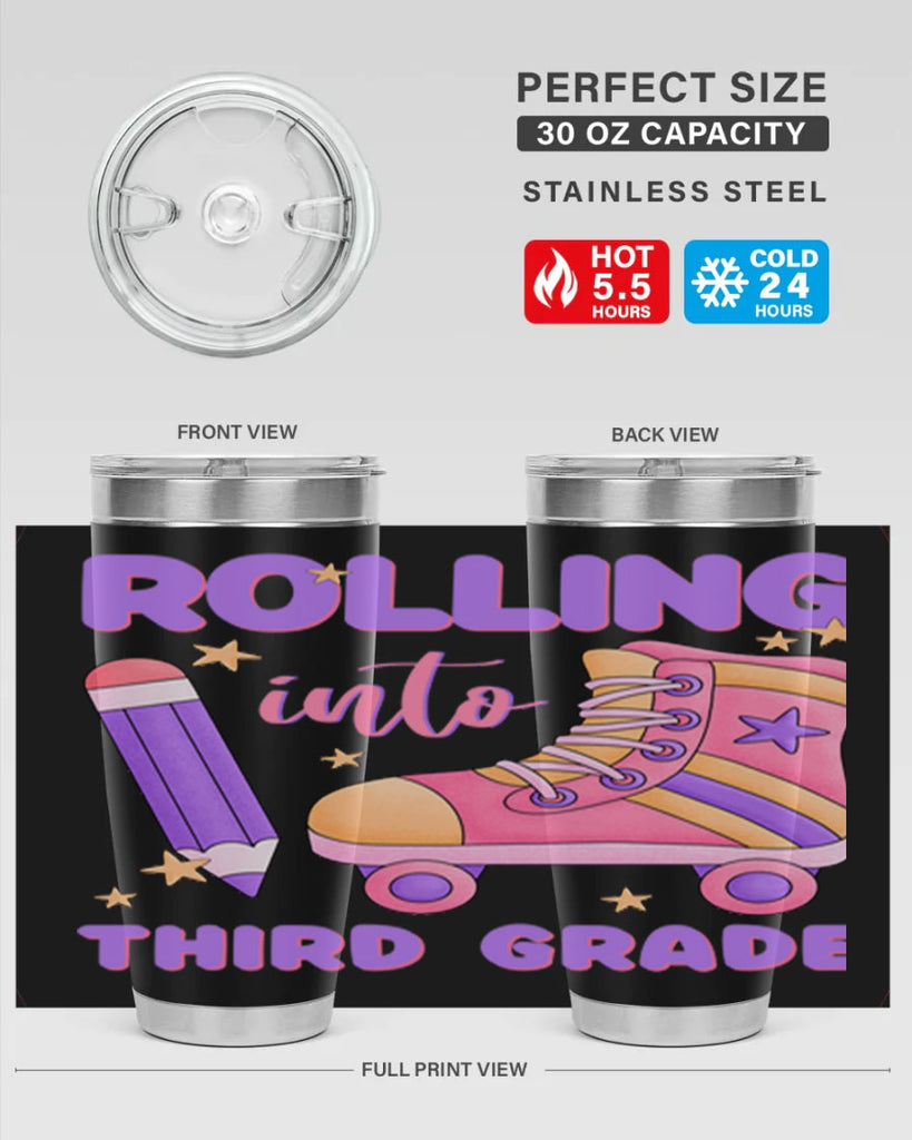 Rolling into 3rd Grade 24#- 3rd grade- Tumbler
