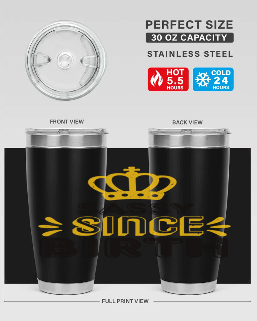 Saddy since birth Style 16#- baby shower- tumbler