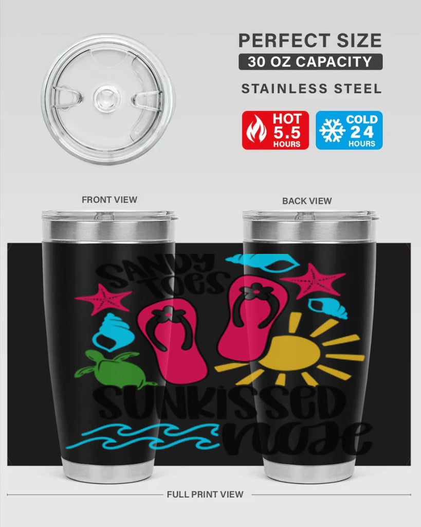 Sandy Toes Sunkissed Nose Style 27#- summer- Tumbler