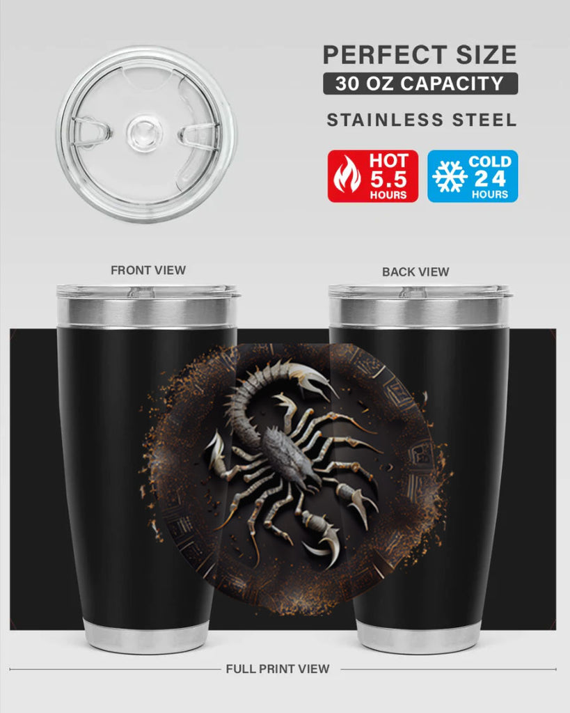 Scorpius 467#- zodiac- Tumbler