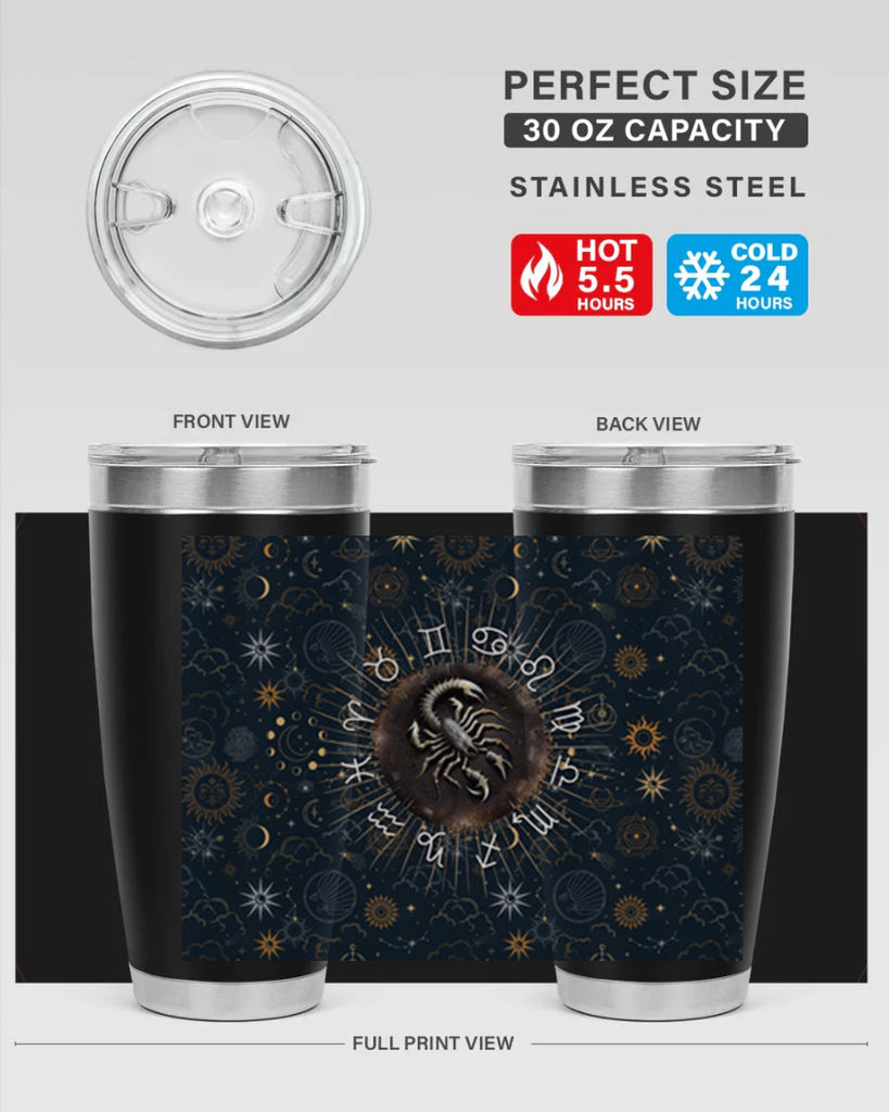 Scorpius Straight 466#- zodiac- Tumbler