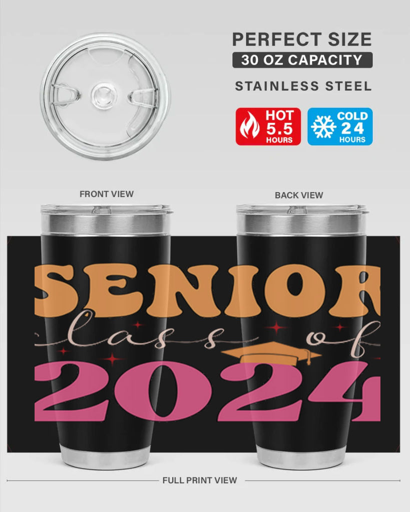 Senior class of 2024 17#- 12th grade- Tumbler