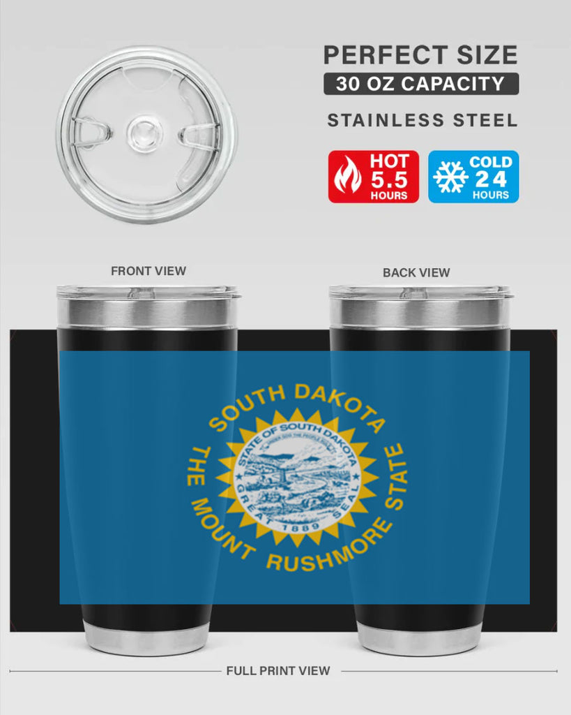 South Dakota 11#- Us Flags- Tumbler