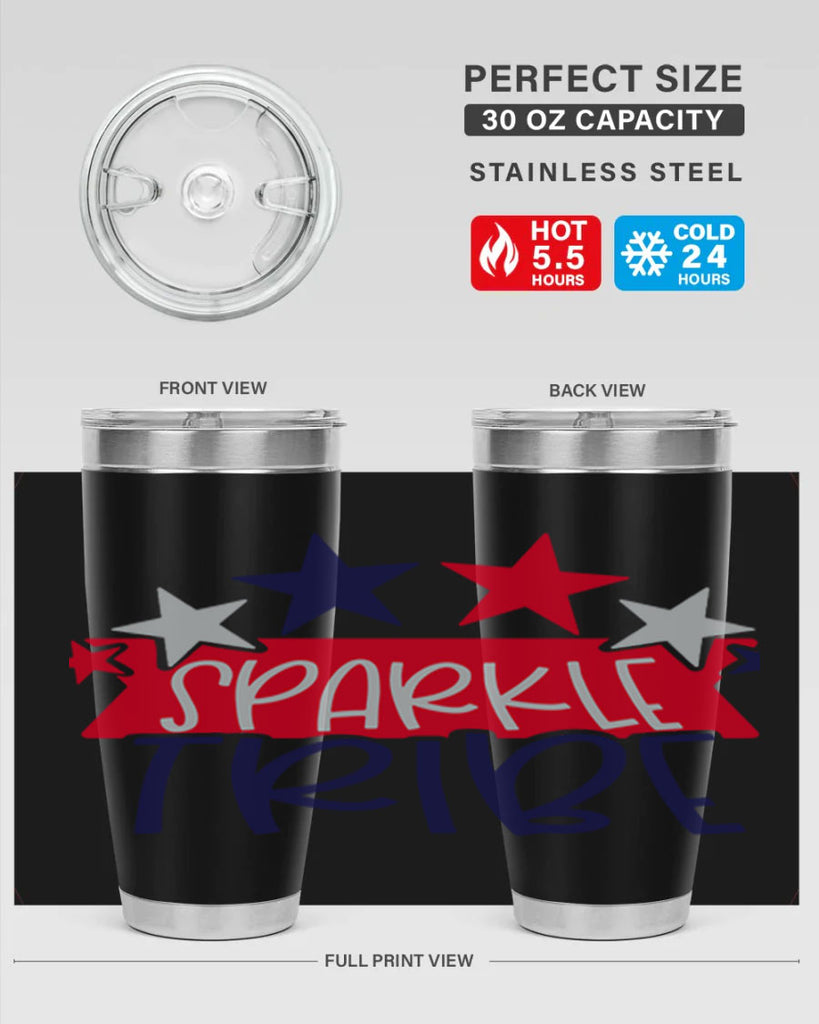 Sparkle Tribe Style 172#- Fourt Of July- Tumbler