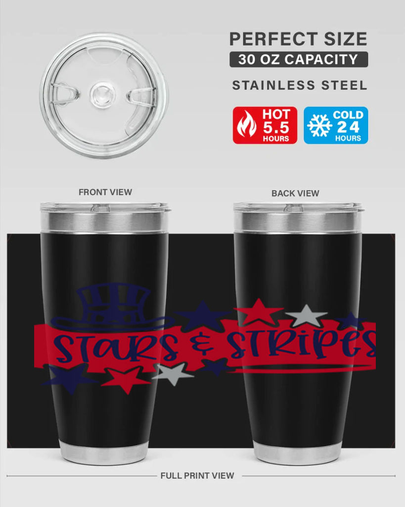 Stars Stripes Style 175#- Fourt Of July- Tumbler
