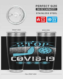 Stop covid Style 22#- corona virus- Tumbler