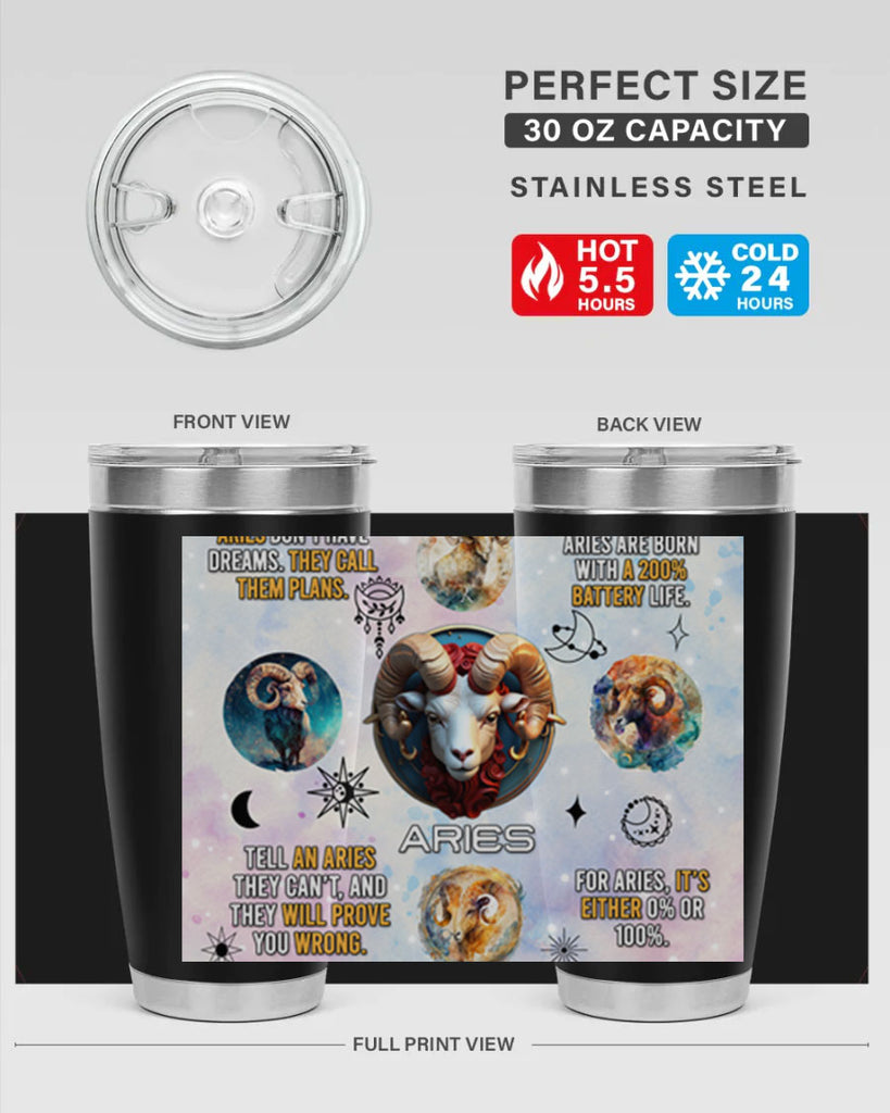 StraightAries 469#- zodiac- Tumbler