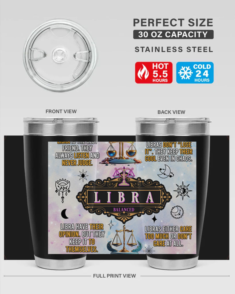 StraightLibra 474#- zodiac- Tumbler