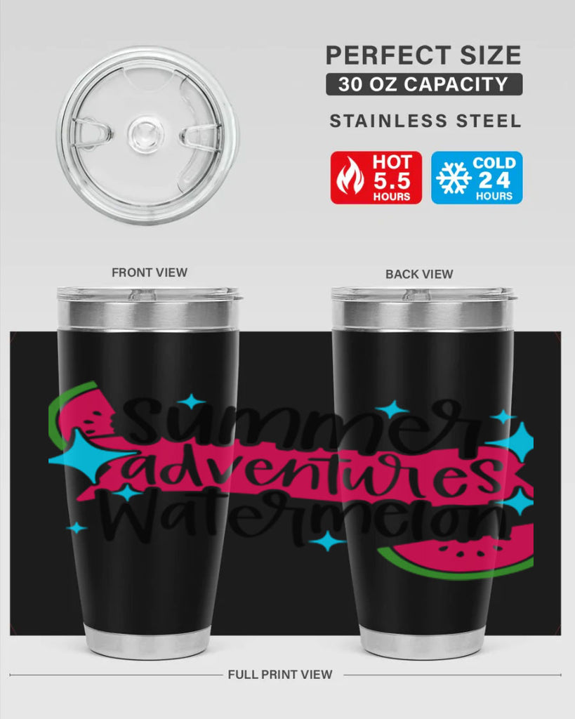 Summer Adventures Watermelon Style 23#- summer- Tumbler