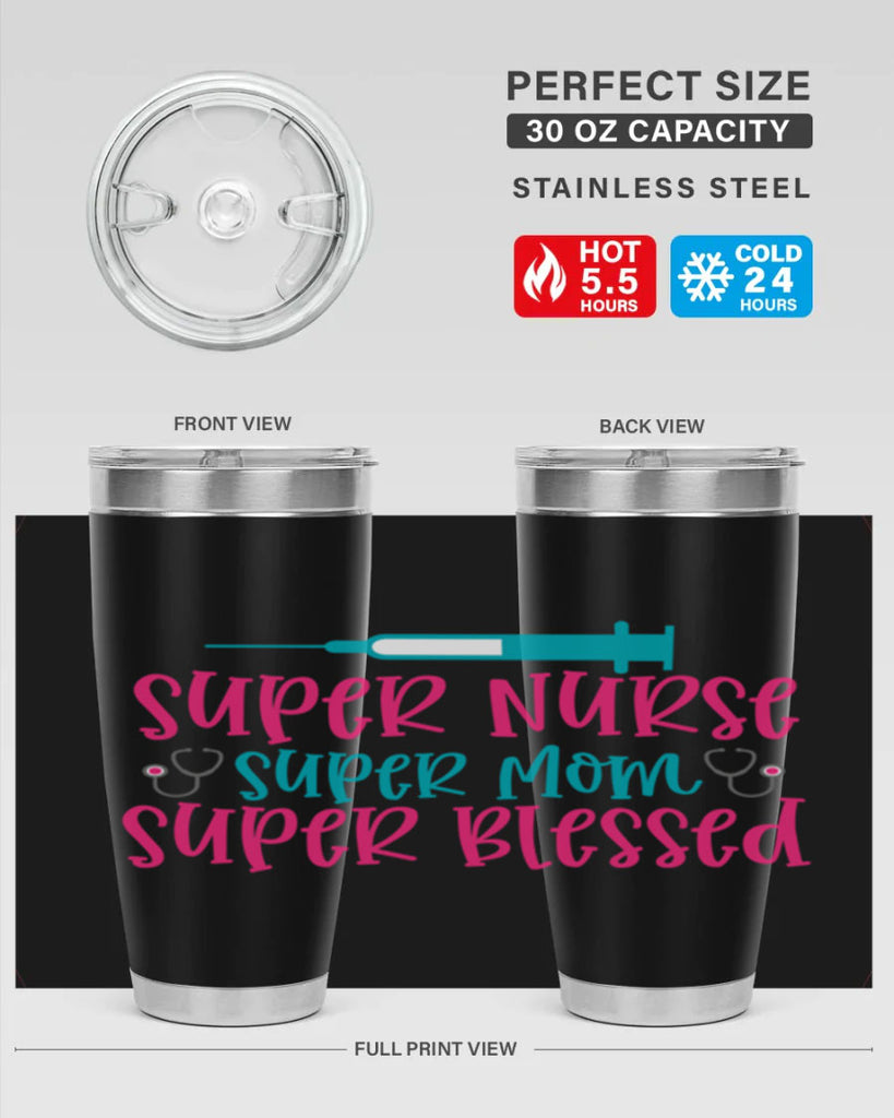 Super Nurse Super Mom Style 347#- nurse- tumbler