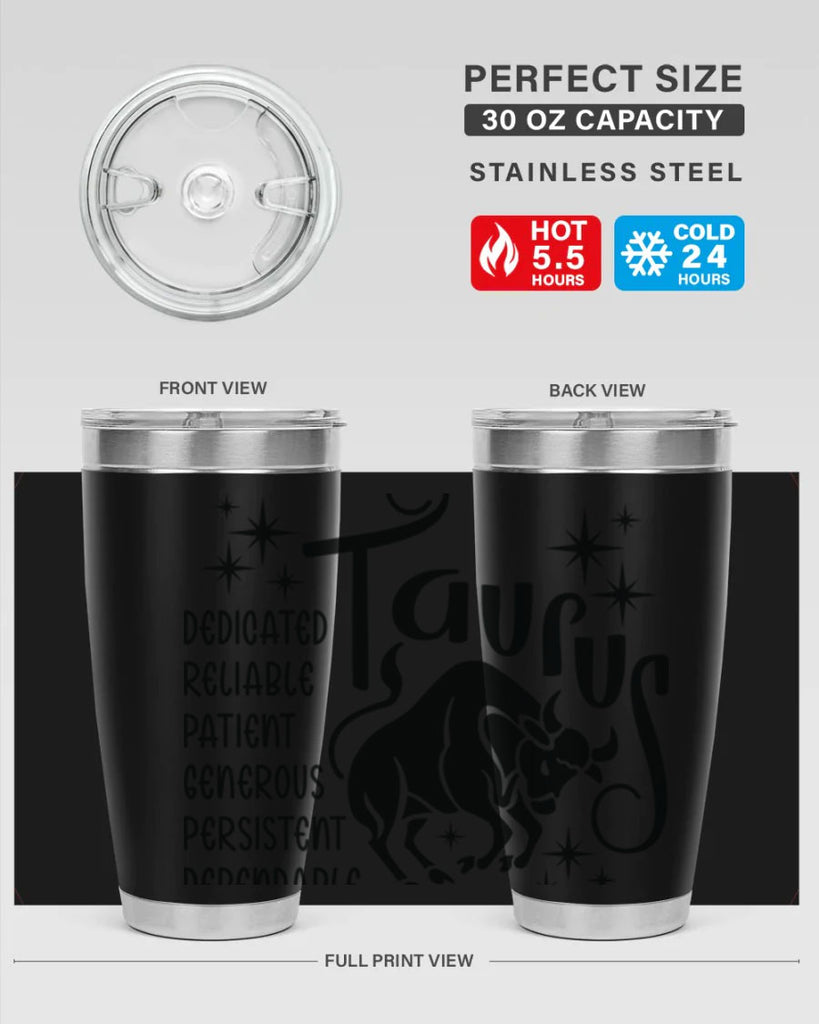 Taurus 486#- zodiac- Tumbler